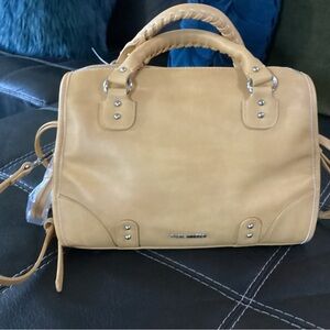 Gold Leather Handbag